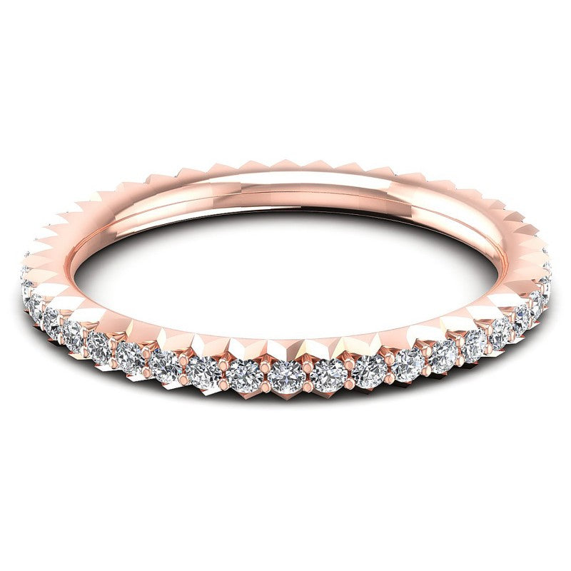 Round Diamonds 0.35CT Eternity Ring in 18KT Yellow Gold