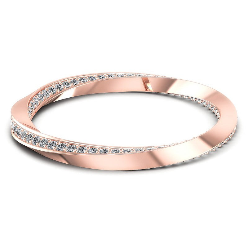 Round Diamonds 0.65CT Eternity Ring in 18KT Yellow Gold
