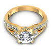 Round Diamonds 1.15CT Antique Ring in 14KT Yellow Gold