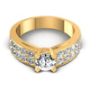 Round Diamonds 1.05CT Engagement Ring in 14KT Yellow Gold