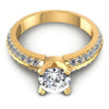 Round Diamonds 1.10CT Engagement Ring in 14KT Yellow Gold