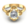 Princess Diamonds 0.35CT Solitaire Ring in 14KT Yellow Gold