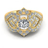 Round Diamonds 1.20CT Engagement Ring in 14KT Yellow Gold
