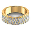 Round Cut Diamonds Eternity Ring in 14KT Yellow Gold