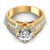 Round Diamonds 1.20CT Engagement Ring in 14KT Yellow Gold
