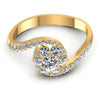 Round Diamonds 0.75CT Fashion Ring in 14KT Yellow Gold