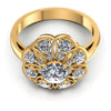 Round Diamonds 1.30CT Fashion Ring in 14KT Yellow Gold