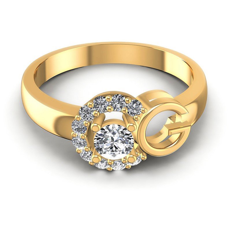 Round Diamonds 0.45CT Fashion Ring in 14KT Yellow Gold