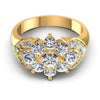 Round Diamonds 1.70CT Fashion Ring in 14KT Yellow Gold
