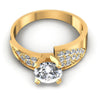 Round Diamonds 0.75CT Engagement Ring in 14KT Yellow Gold