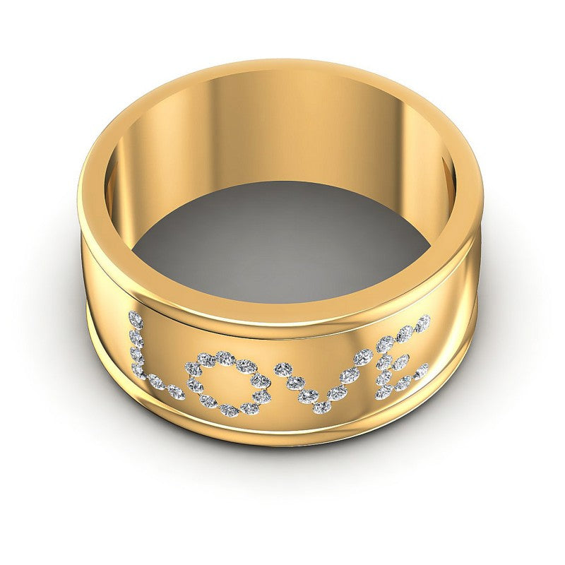 Round Diamonds 0.20CT Diamonds Wedding Band in 14KT Yellow Gold