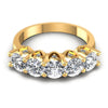 Round Diamonds 2.10CT Diamonds Wedding Band in 14KT Yellow Gold