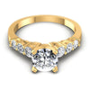 Round Diamonds 0.90CT Engagement Ring in 14KT Yellow Gold