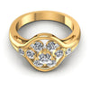 Round Diamonds 0.70CT Fashion Ring in 14KT Yellow Gold