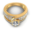 Round Diamonds 1.35CT Engagement Ring in 14KT Yellow Gold