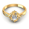 Round Diamonds 0.40CT Fashion Ring in 14KT Yellow Gold