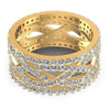 Round Diamonds 2.40CT Eternity Ring in 14KT Yellow Gold
