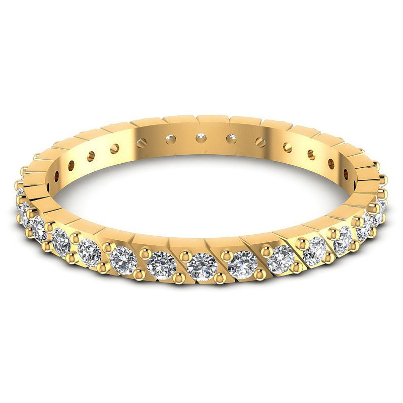 Round Diamonds 0.40CT Eternity Ring in 14KT Yellow Gold