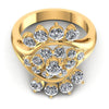 Round Diamonds 1.65CT Fashion Ring in 14KT Yellow Gold