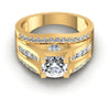 Princess and Round and Marquise Diamonds 1.40CT Engagement Ring in 14KT Yellow Gold