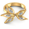 Marquise Diamonds 0.30CT Fashion Ring in 14KT Yellow Gold