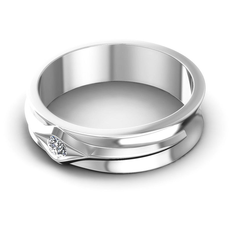 Round Cut Diamonds Solitaire Ring in 14KT Rose Gold