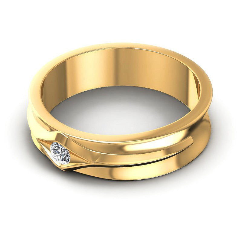 Round Cut Diamonds Solitaire Ring in 14KT Rose Gold