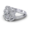 1.15CT Princess And Round  Cut Diamonds Engagement Rings