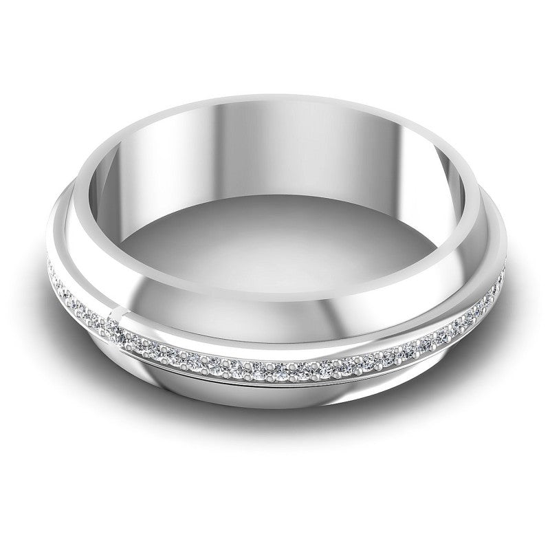 Distinctive Round Diamonds 0.40CT Diamonds Wedding Band