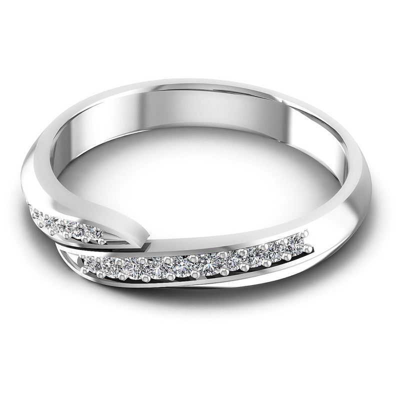 Exquisite Round Diamonds 0.30CT Diamonds Wedding Band