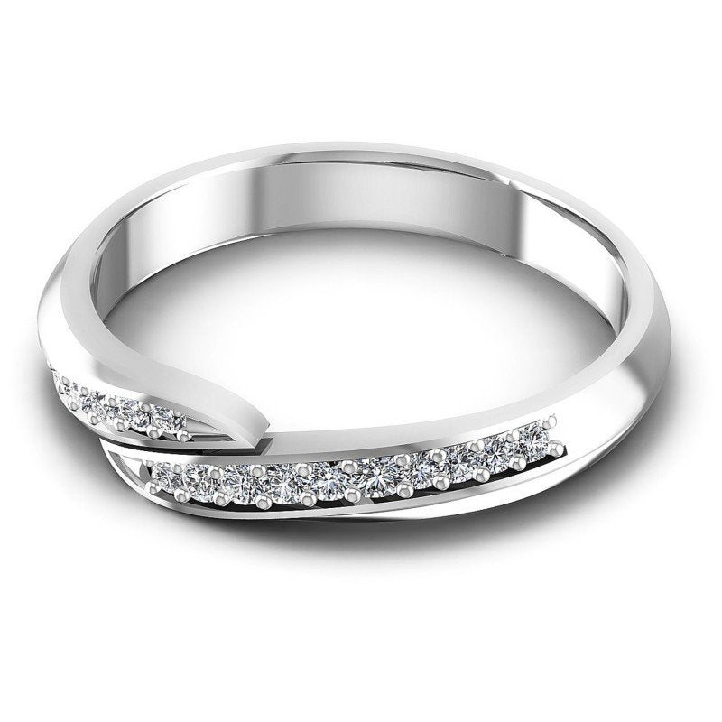 Exquisite Round Diamonds 0.30CT Diamonds Wedding Band
