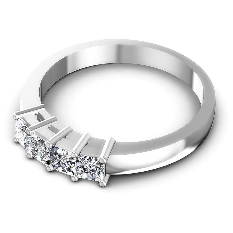 Brilliant Princess Diamonds 0.80CT Diamonds Wedding Band