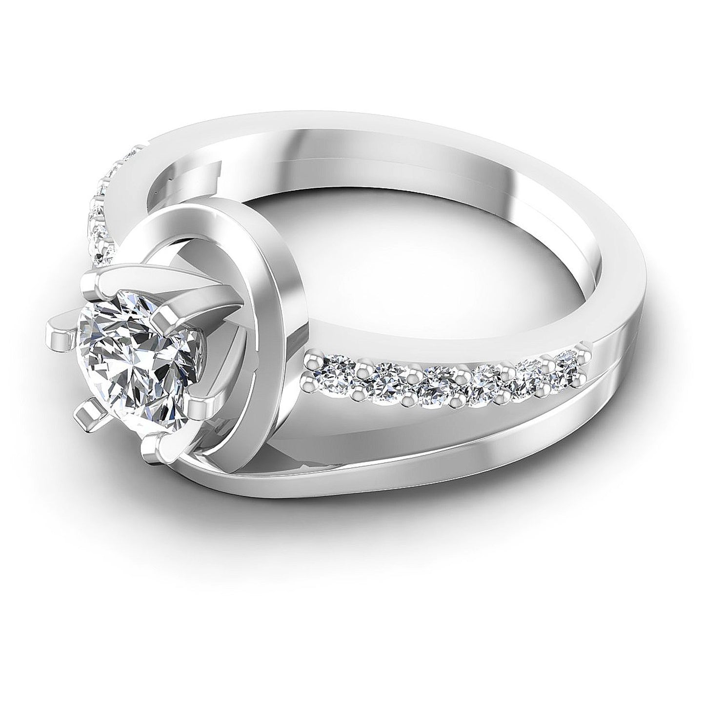 0.60CT Round Cut Diamonds Engagement Rings
