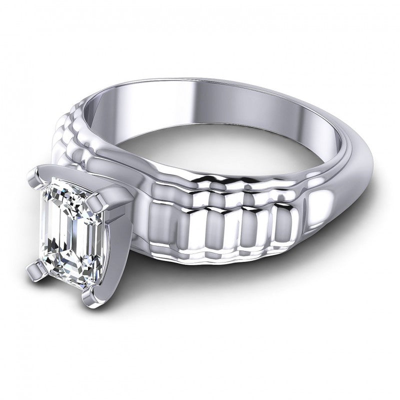 Emerald Diamonds 0.35CT Solitaire Ring in 14KT Rose Gold