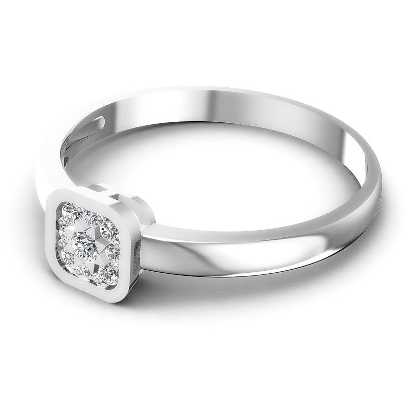 Round Diamonds 0.20CT Fashion Ring in 14KT Rose Gold