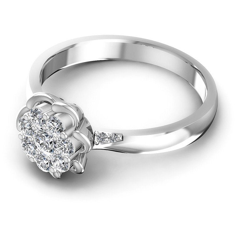 Round Diamonds 0.45CT Fashion Ring in 14KT Rose Gold