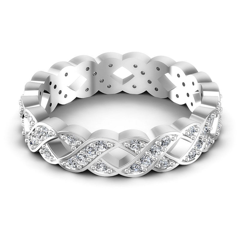 Precious Round Diamonds 0.45CT Eternity Ring