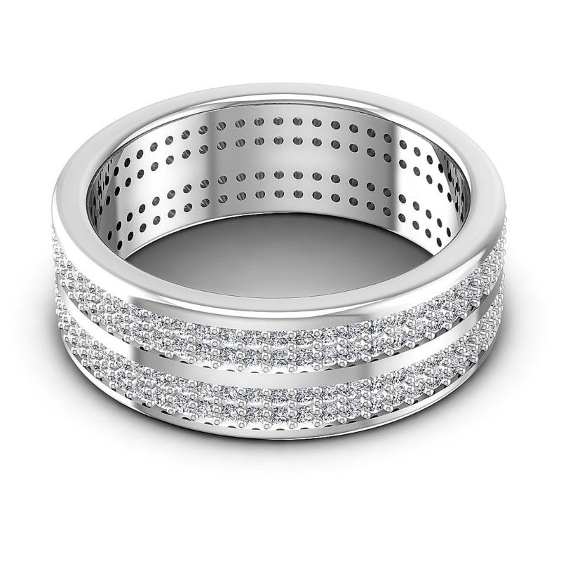 Exceptional Round Diamonds 1.55CT Eternity Ring