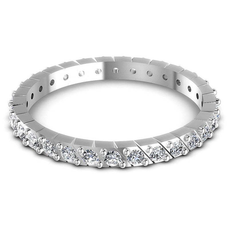 Precious Round Diamonds 0.40CT Eternity Ring