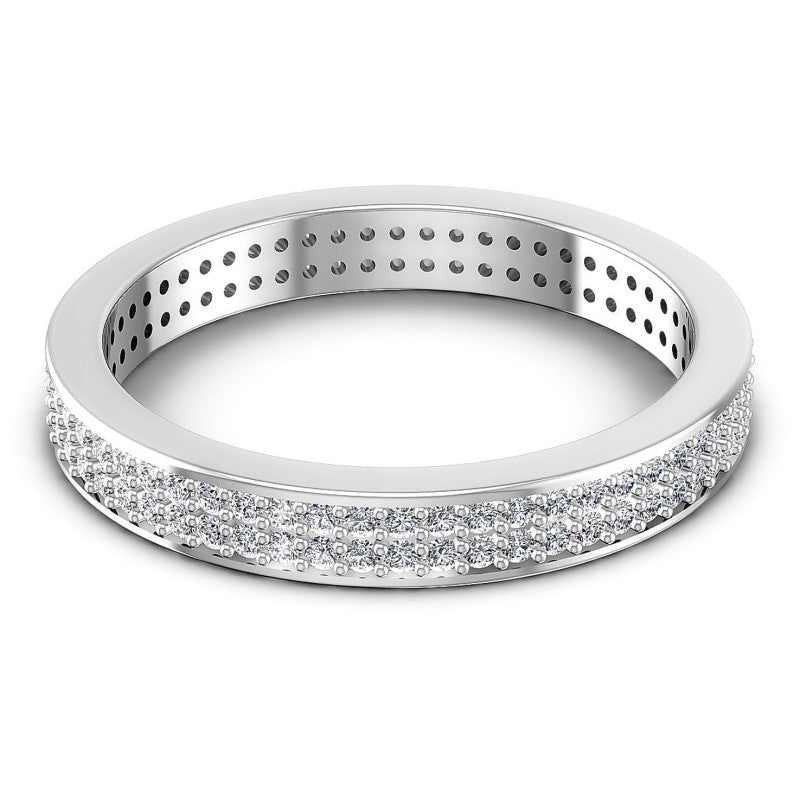 Precious Round Diamonds 0.75CT Eternity Ring