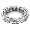 Round Diamonds 4.00CT Eternity Ring in 14KT Rose Gold
