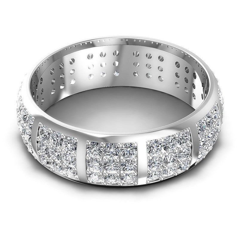 Spectacular Round Diamonds 2.20CT Eternity Ring