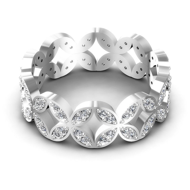 Exquisite Round Diamonds 0.40CT Eternity Ring