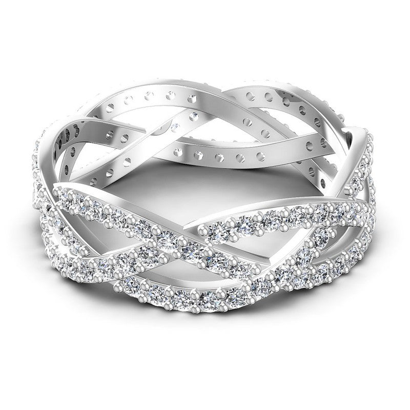 Astonishing Round Diamonds 0.90CT Eternity Ring