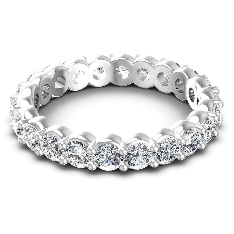 Timeless Round Diamonds 3.10CT Eternity Ring