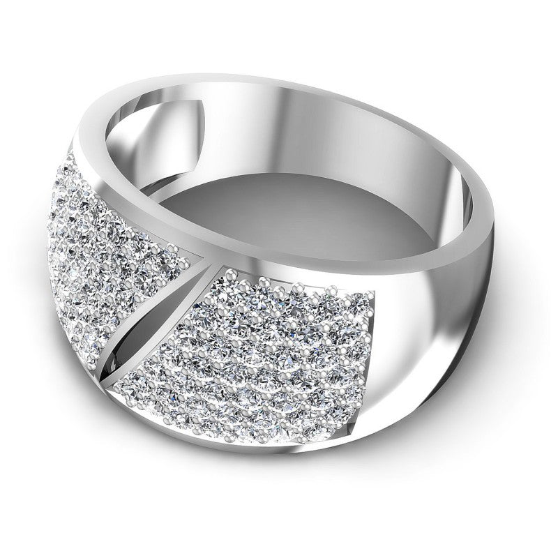 Precious Round Diamonds 1.10CT Diamonds Wedding Band
