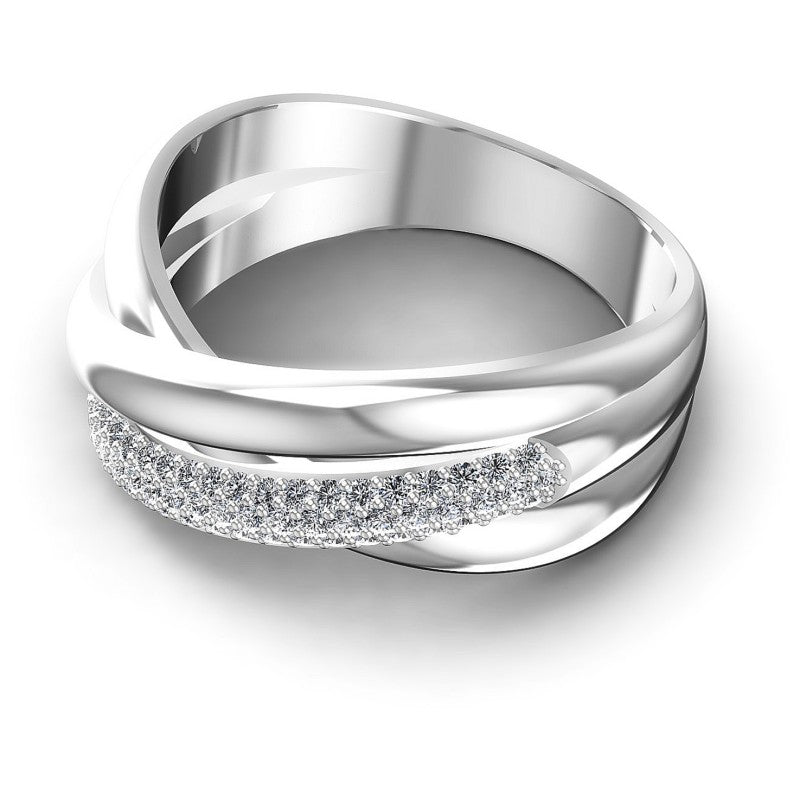 Exquisite Round Diamonds 0.45CT Diamonds Wedding Band