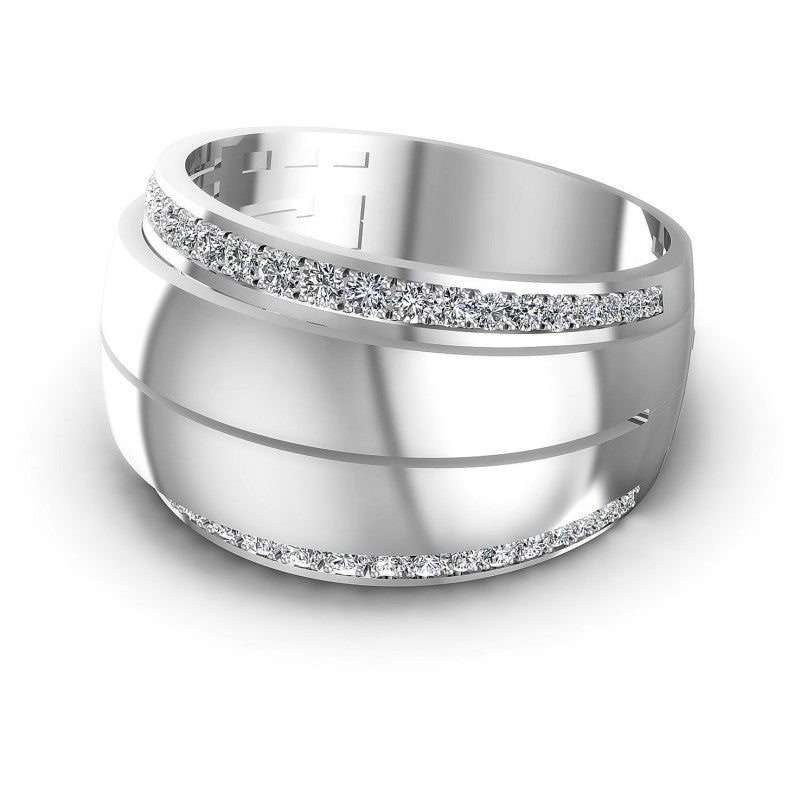 Round Diamonds 0.55CT Diamonds Wedding Band in 14KT Rose Gold