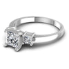 Princess Diamonds 1.00CT Three Stone Ring in 14KT Rose Gold