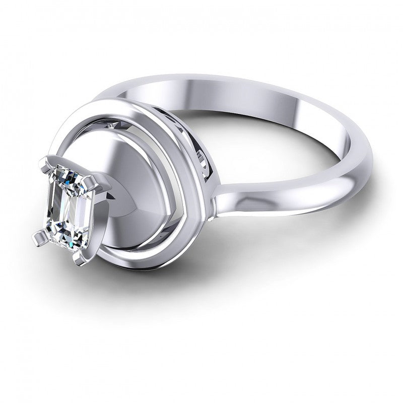 Emerald Diamonds 0.35CT Solitaire Ring in 14KT Rose Gold